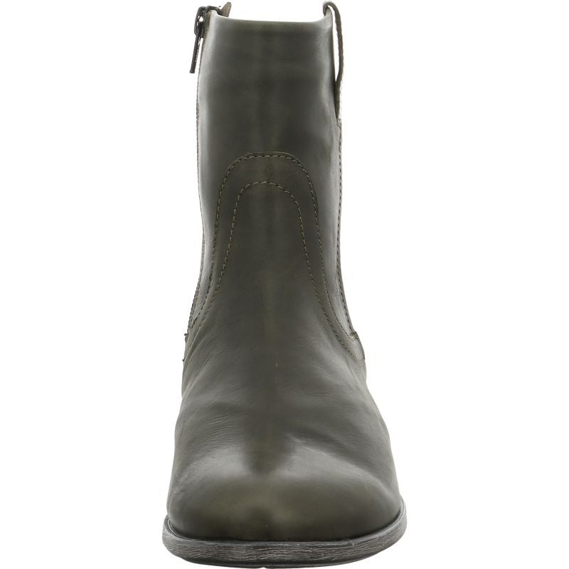 Think! AGRAT Damen Stiefelette - Material: Leder in Oliv