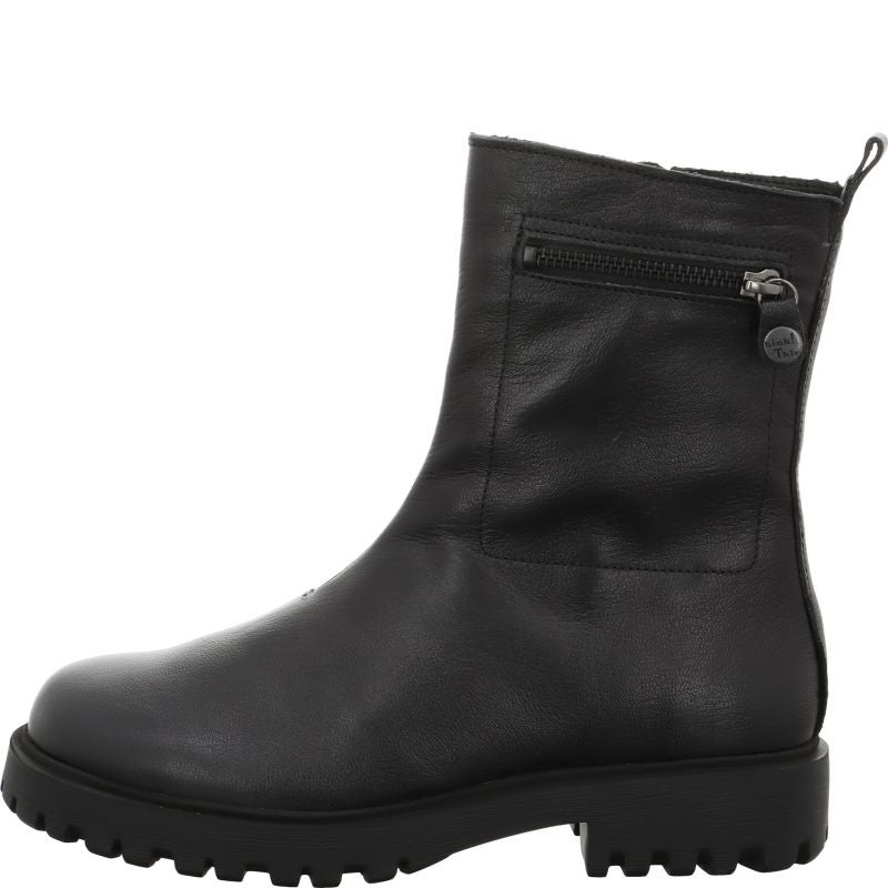Think TRENTO Woman Ankle boot - Material: Leather in Black