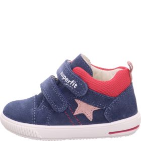 Superfit MOPPY Girls Sneakers low - Material: Leather/Textil in Blue