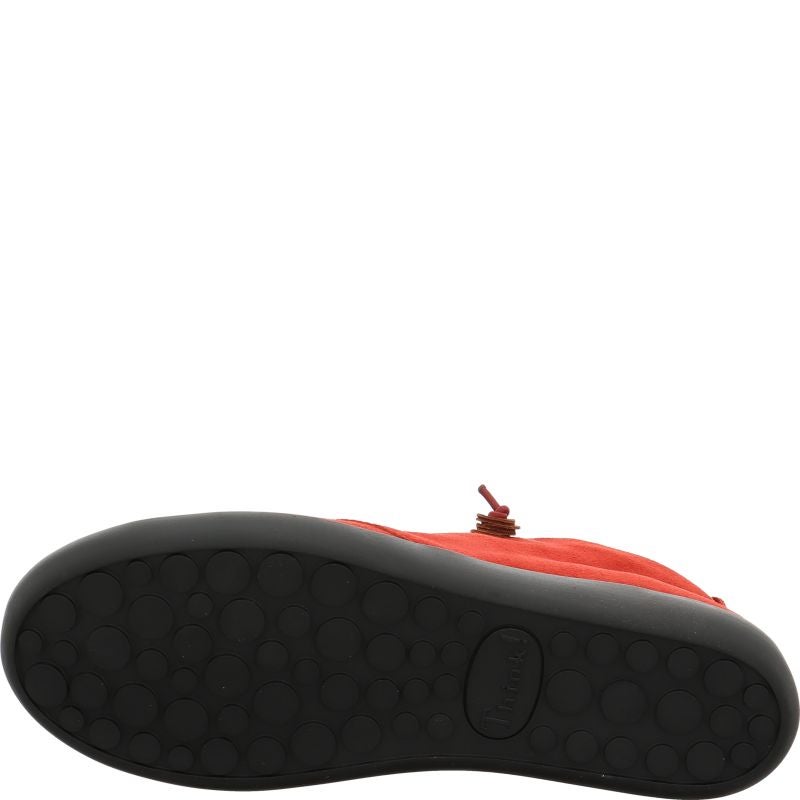 Think NATURE Woman Sneakers high - Material: Leather in Red