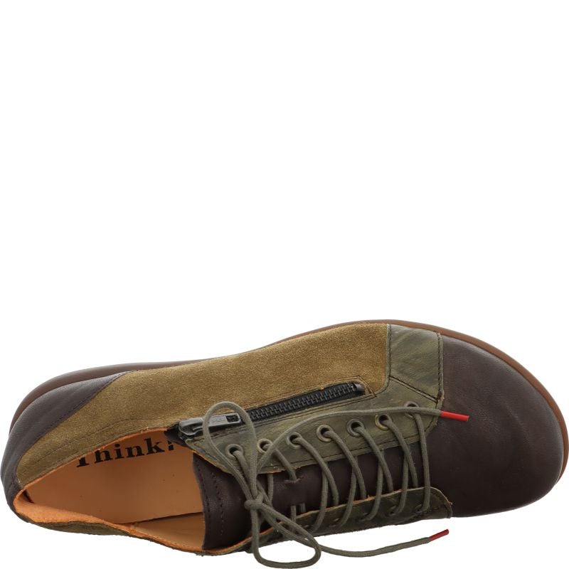 Think KONG HERREN Men Lace up shoe - Material: Leather in Brown