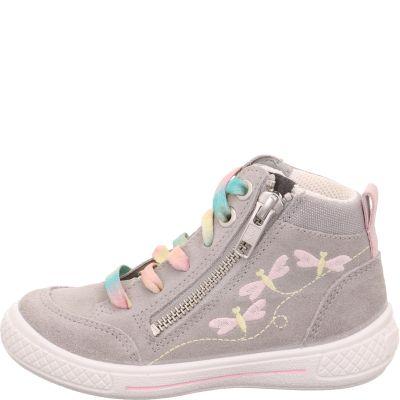 Superfit TENSY Mädchen Sneaker high - Material: Leder/Textil in Grau