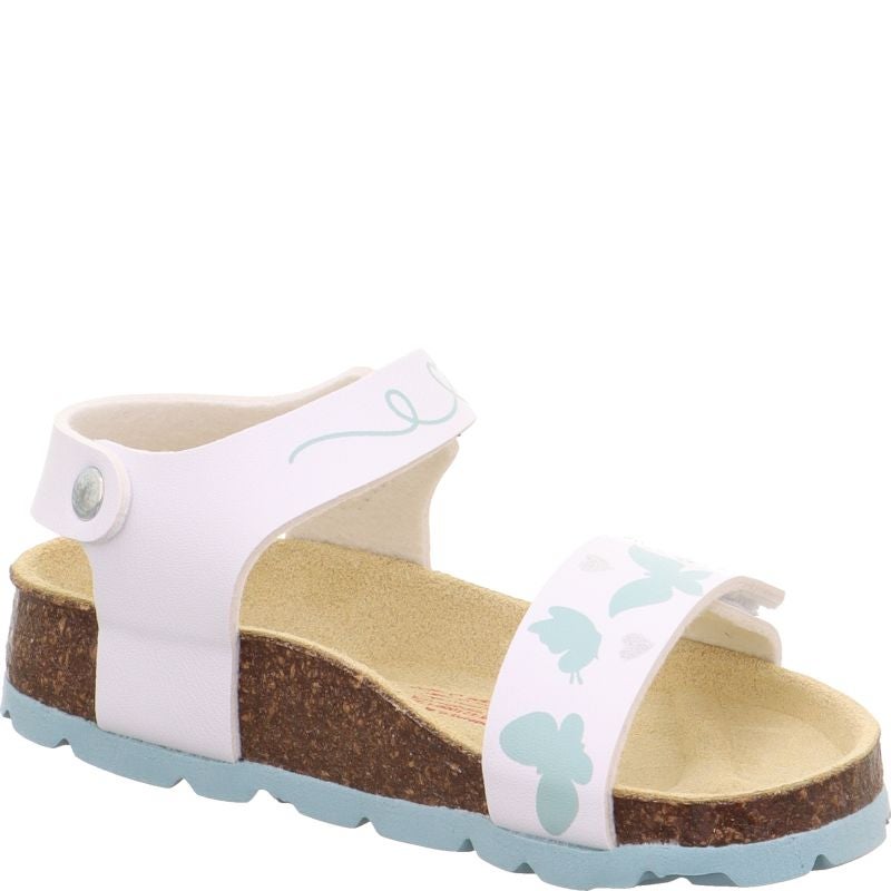 Superfit FUSSBETTPANTOFFEL Girls Sandal - Material: Sonstiges Material in White