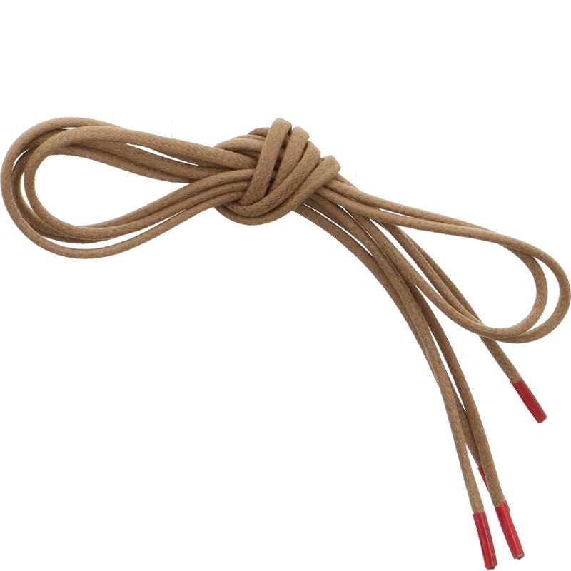 Think THINK SCHUHBAND Unisex Shoelace with red ends - Material: Textile in Beige