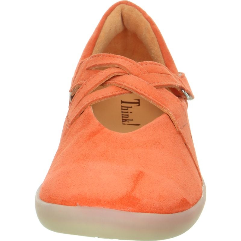 Think NATURE Woman Ballerina - Material: Leather in Orange