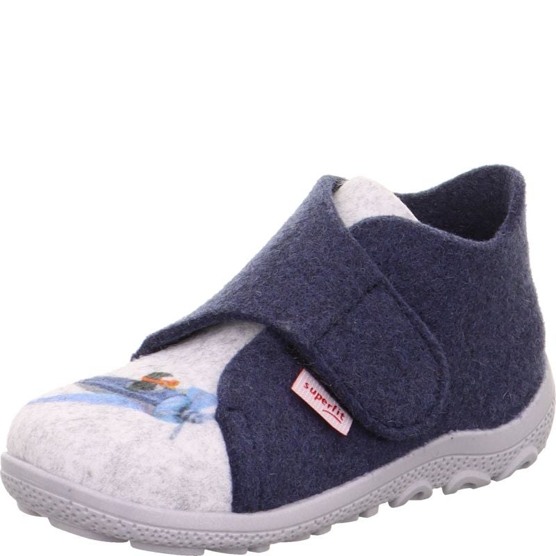 superfit HAPPY OCTI Jungen Hausschuh - Material: Textil in Blau