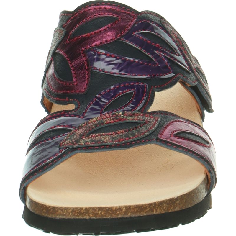 Think! MIZZI Damen Pantolette - Material: Leder in Blau