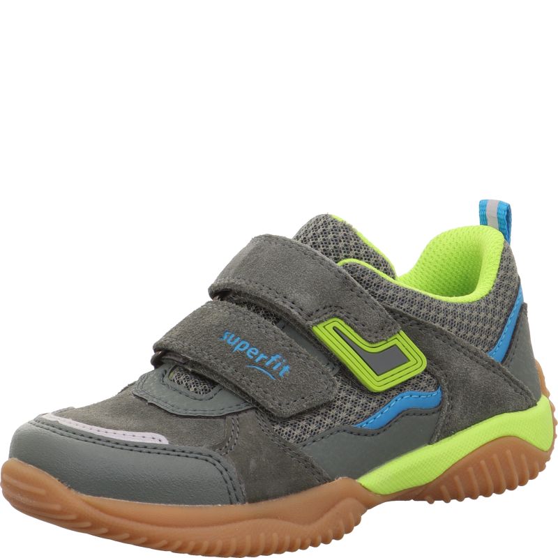Superfit STORM Sneakers low - Material: Leder/Sonstiges Material/Texti in Green