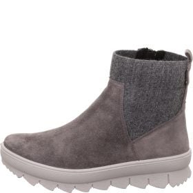 Legero NOVARA Damen Stiefelette - Material: Leder in Grau