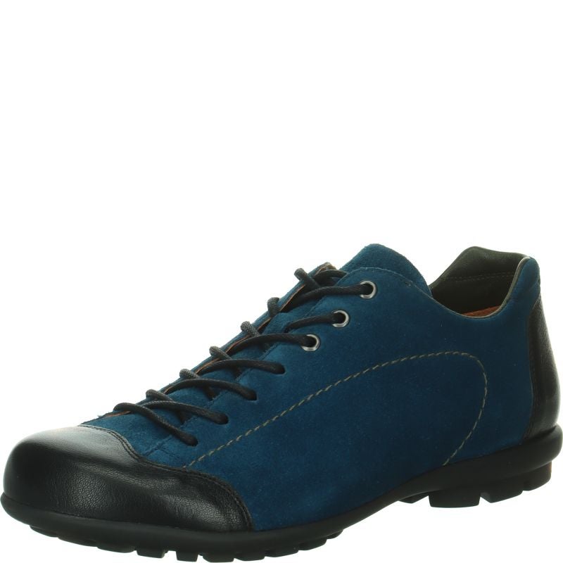 Think KONG HERREN Lace up shoe - Material: Leather in Blue