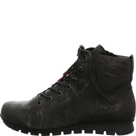 Think! MENSCHA Damen Stiefelette - Material: Leder in Schwarz