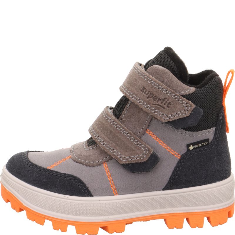 Superfit TEDD Jungen Boots - Material: Leder/Sonstiges Material/Textil in Grau