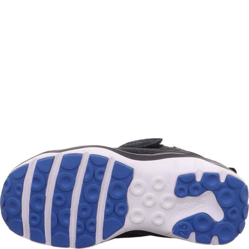 Superfit SPORT5 Unisex, Jungen Sneaker high - Material: Leder/Sonstiges Material/Textil in Schwarz