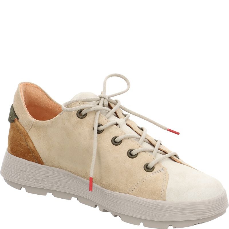 Think COMODA Woman Lace up shoe - Material: Leather in Beige