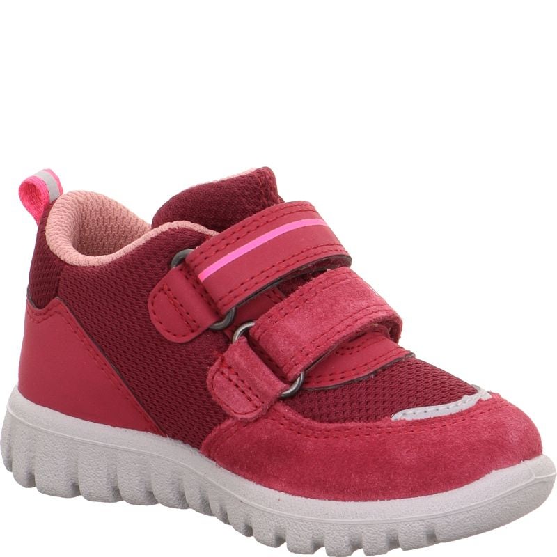 Superfit SPORT7 MINI Unisex | Girls Sneakers low - Material: Leder/Sonstiges Material/Texti in Red