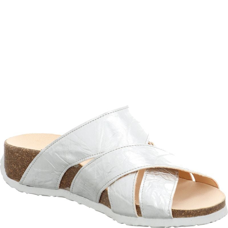Think MIZZI DAMEN Mules - Material: Leather in Metallic