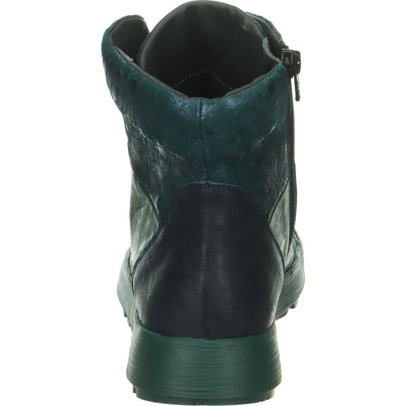 Think COMODA Woman Lace-up boot - Material: Leather in Blue