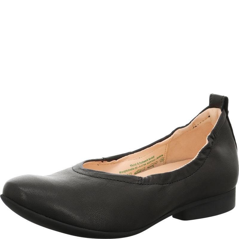 Think GUAD2 Woman Ballerina - Material: Leather in Black