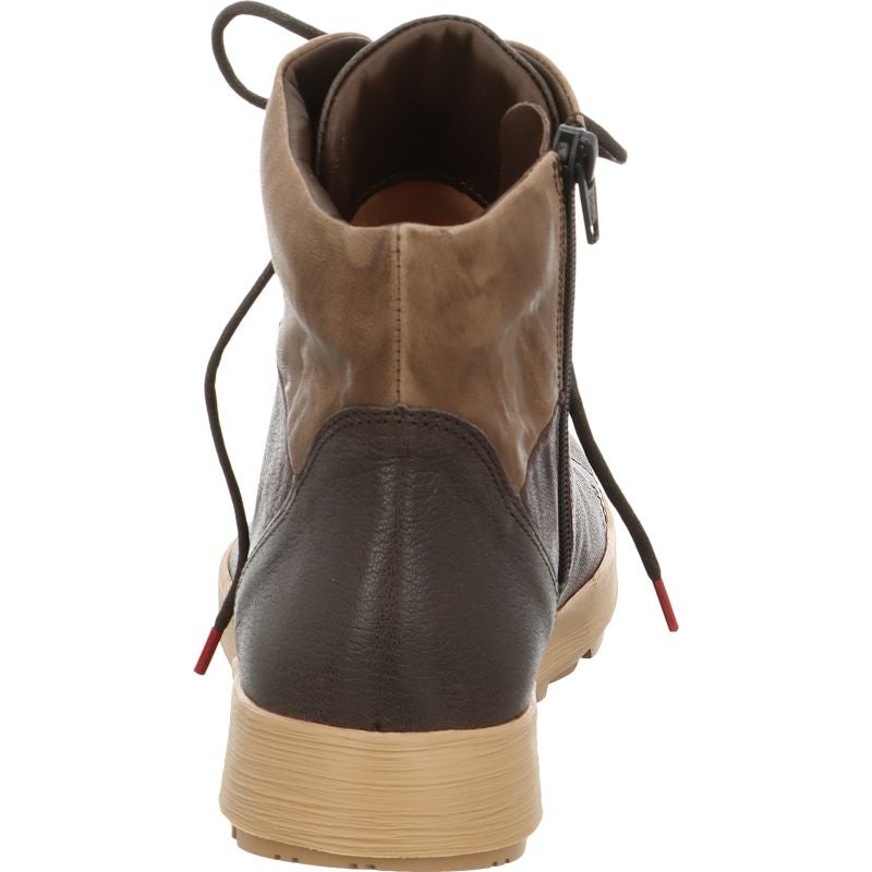 Think COMODA Woman Ankle boot - Material: Leather in Grey