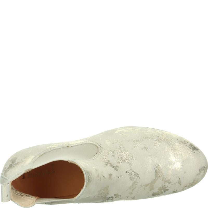 Think GUAD2 Woman Cheslea boot - Material: Leather in Beige