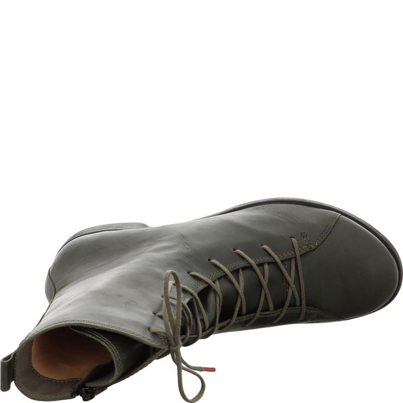 Think AGRAT Woman Ankle boot - Material: Leather in Olive