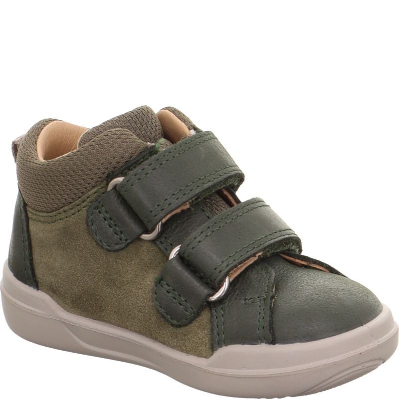 Superfit SUPERFREE Unisex | Jungen Sneaker high - Material: Leder/Textil in Grün