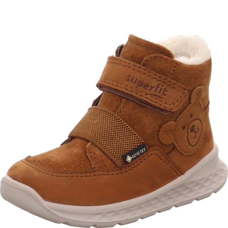 Superfit BREEZE Jungen Sneaker high - Material: Leder in Braun