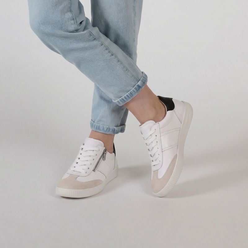 legero SILENCE Damen Sneaker low - Material: Leder in Weiß