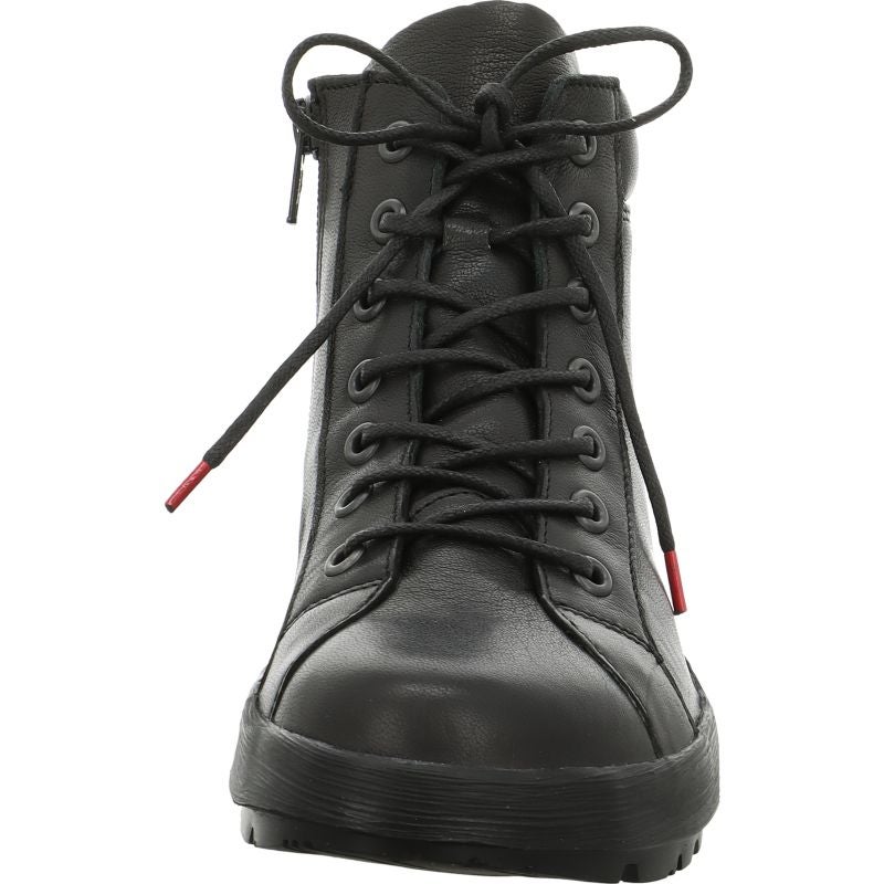 Think COMODA Woman Ankle boot - Material: Leather in Black