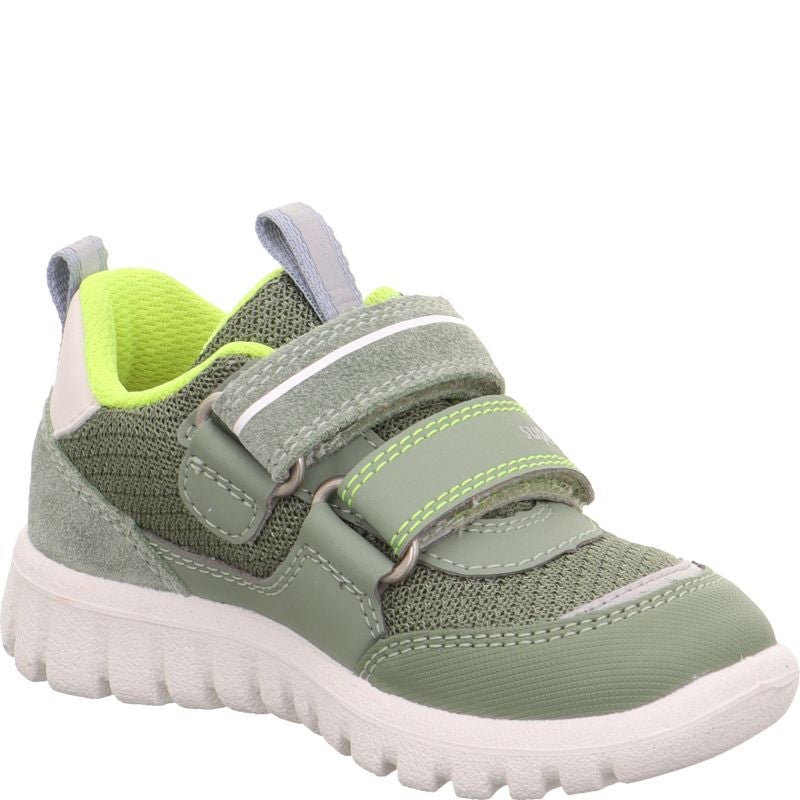 Superfit SPORT7 MINI Boys Sneakers low - Material: Leder/Sonstiges Material/Texti in Green