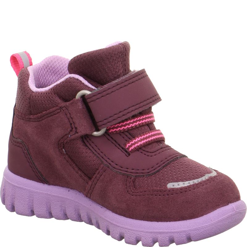 Superfit SPORT7 MINI Sneakers high - Material: Leder/Sonstiges Material/Texti in Red