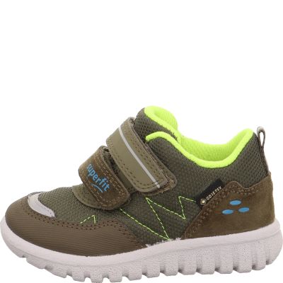 Superfit SPORT7 MINI Unisex, Boys Sneakers low - Material: Leder/Sonstiges Material/Texti in Green