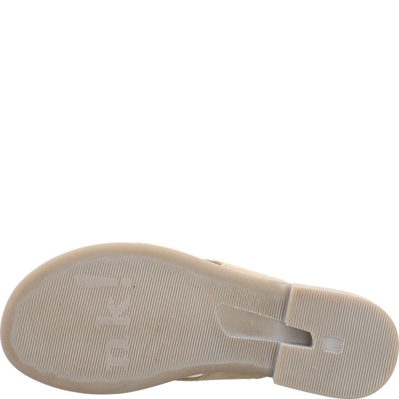 Think KAMAA Strap sandal - Material: Leather in Beige