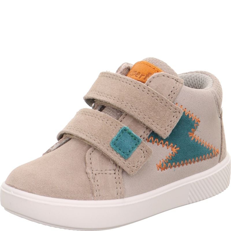 Superfit SUPIES Sneakers high - Material: LederSonstigesMaterialTexti in Beige