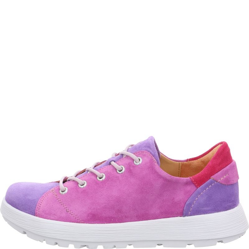 Think COMODA Lace up shoe - Material: Leather in Purple