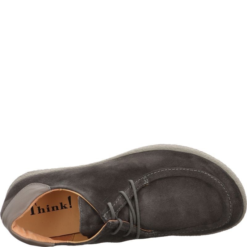 Think GEOAG Men Lace up shoe - Material: Leather in Brown