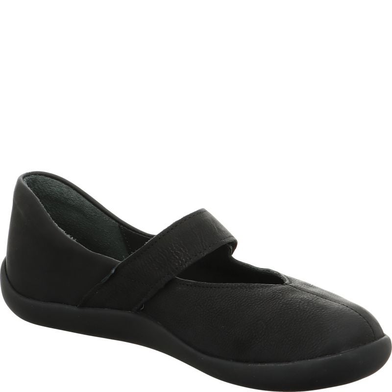 Think! BLO Damen Ballerina - Material: Leder in Schwarz