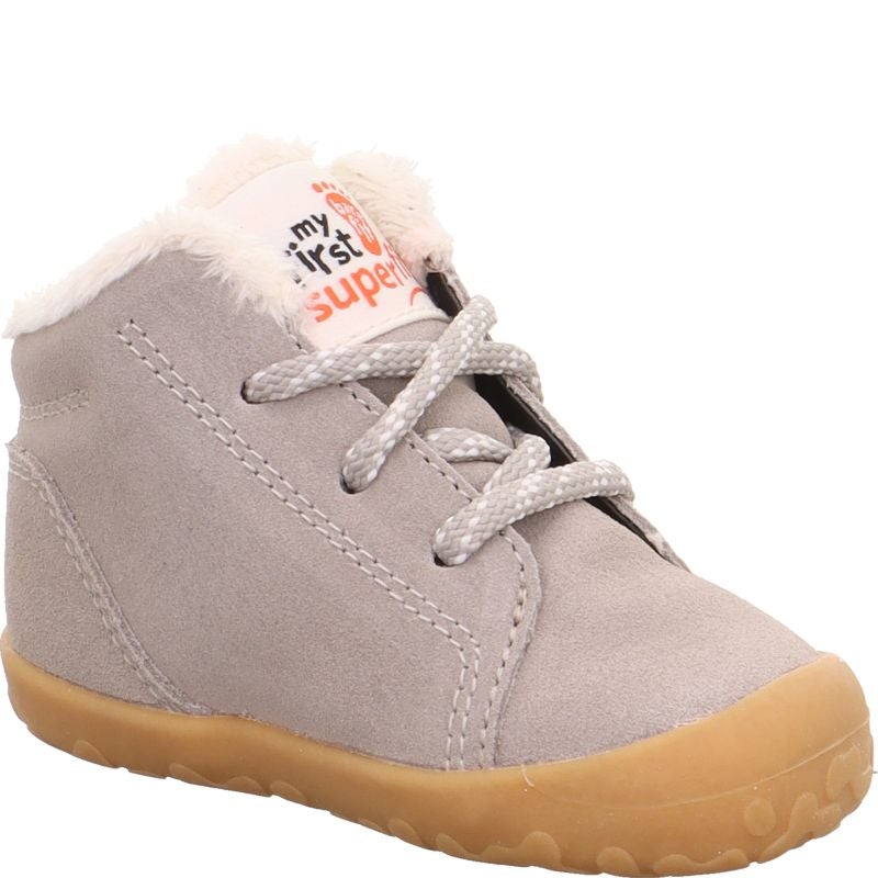 Superfit FLUMMI Unisex | Boys Sneakers high - Material: Leather in Beige