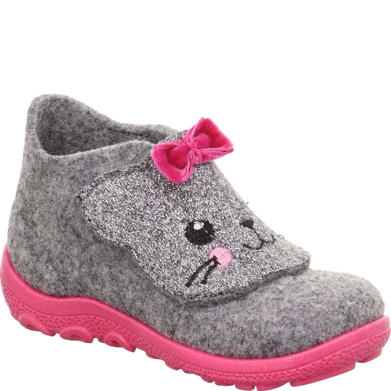 Superfit HAPPY OCTI Girls Slipper - Material: Textile in Grey
