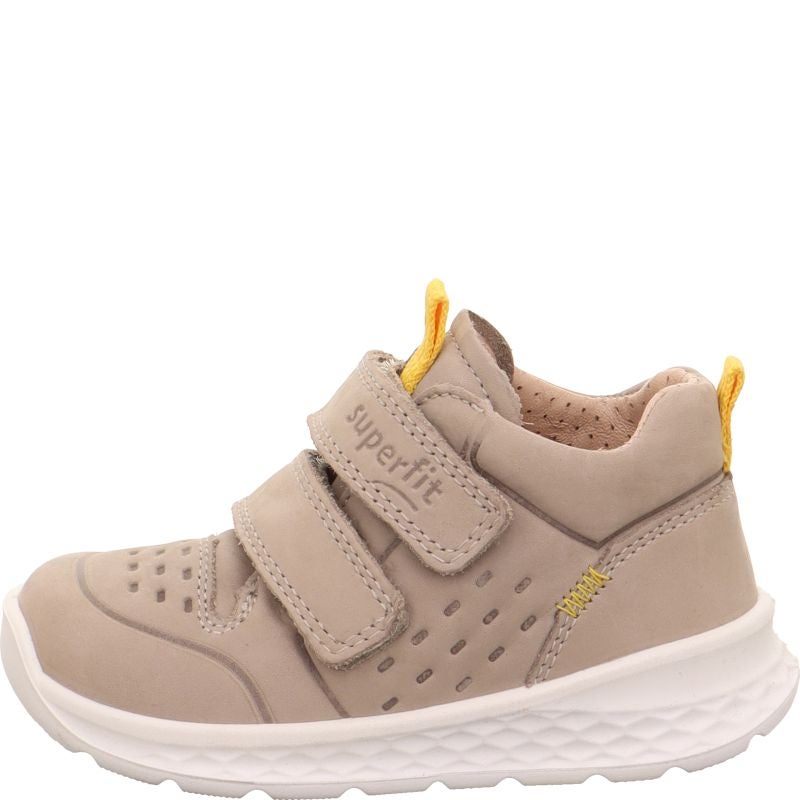 Superfit BREEZE Unisex | Jungen Sneaker high - Material: Leder in Beige