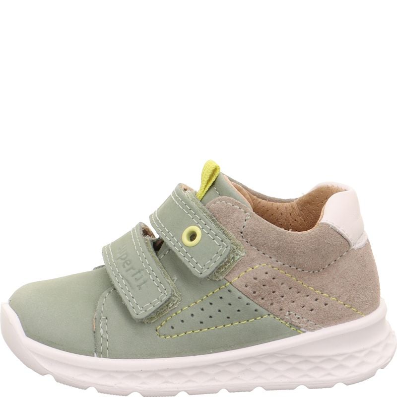 Superfit BREEZE Jungen Sneaker low - Material: Leder in Grün