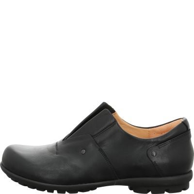 Think! KONG Herren Slipper - Material: Leder in Schwarz
