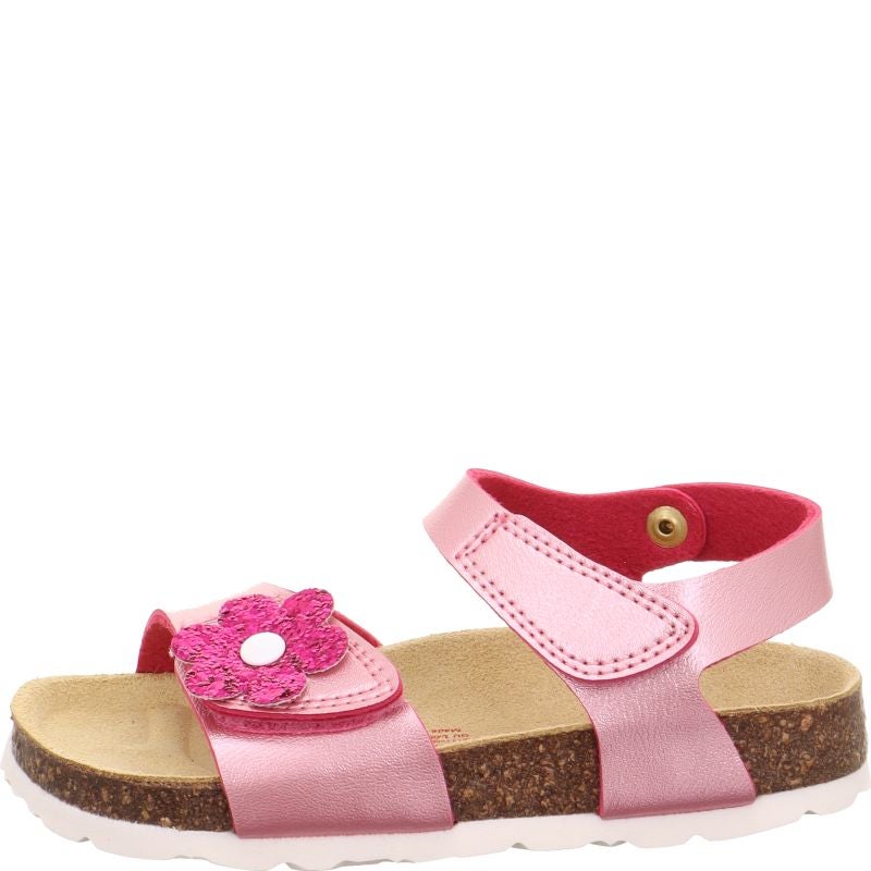 superfit FUSSBETTPANTOFFEL Mädchen Sandale - Material: Sonstiges Material in Pink