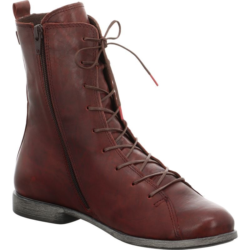 Think AGRAT Woman Ankle boot - Material: Leather in Red