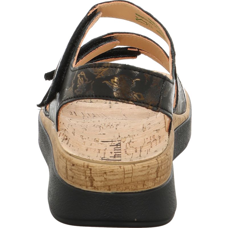 Think MEGGIE Strap sandal - Material: Leather in Multicolored