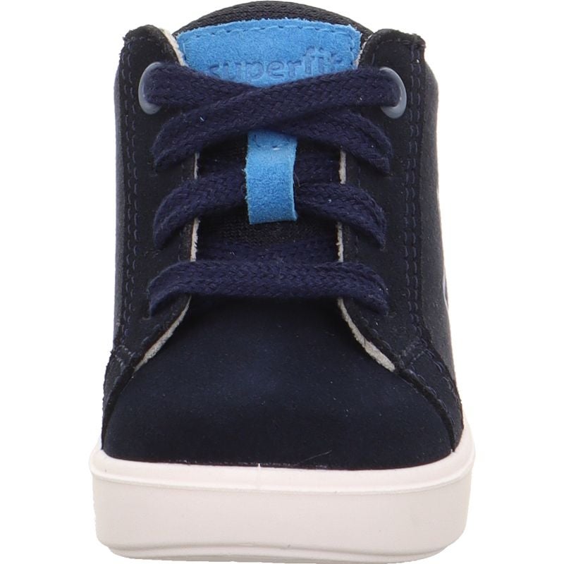 Superfit SUPIES Jungen Sneaker high - Material: Leder/Sonstiges Material/Textil in Blau