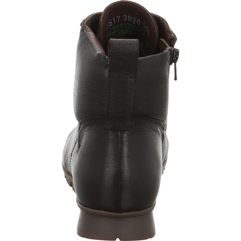 Think MENSCHA Lace-up boot - Material: Leather in Brown