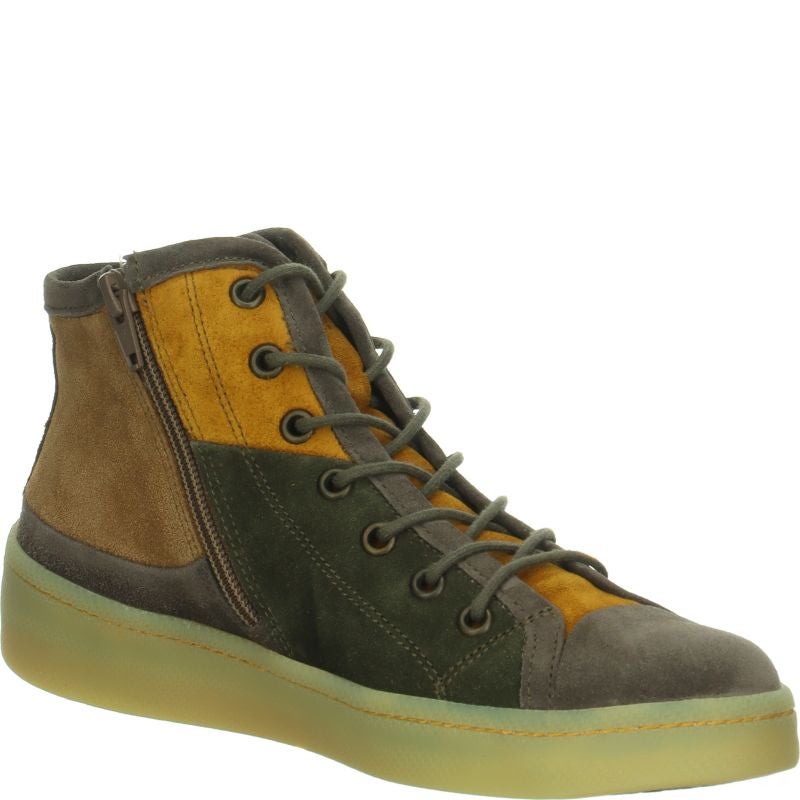Think KUMI Woman Sneakers high - Material: Leather in Grey