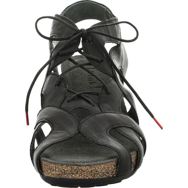 Think TRAUDI Woman Sandal - Material: Leather in Black