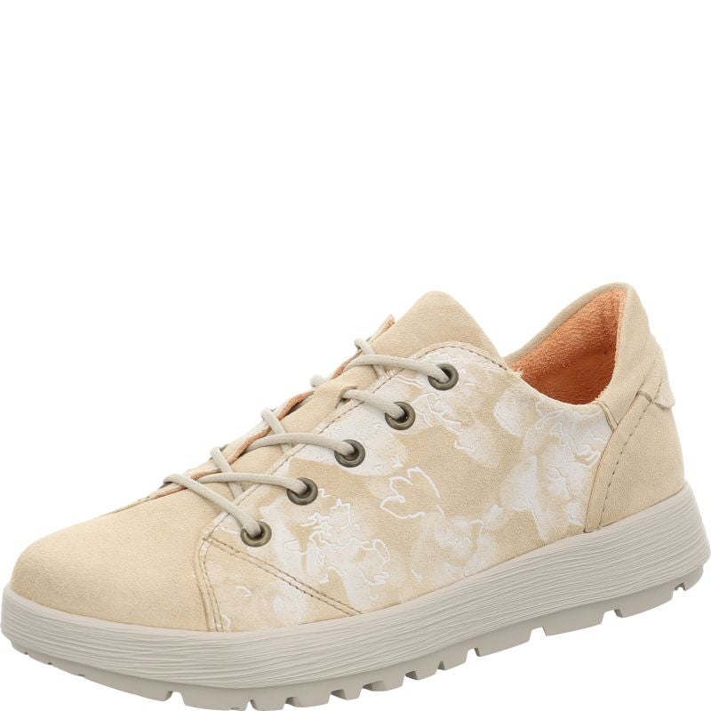 Think COMODA Lace up shoe - Material: Leather in Beige